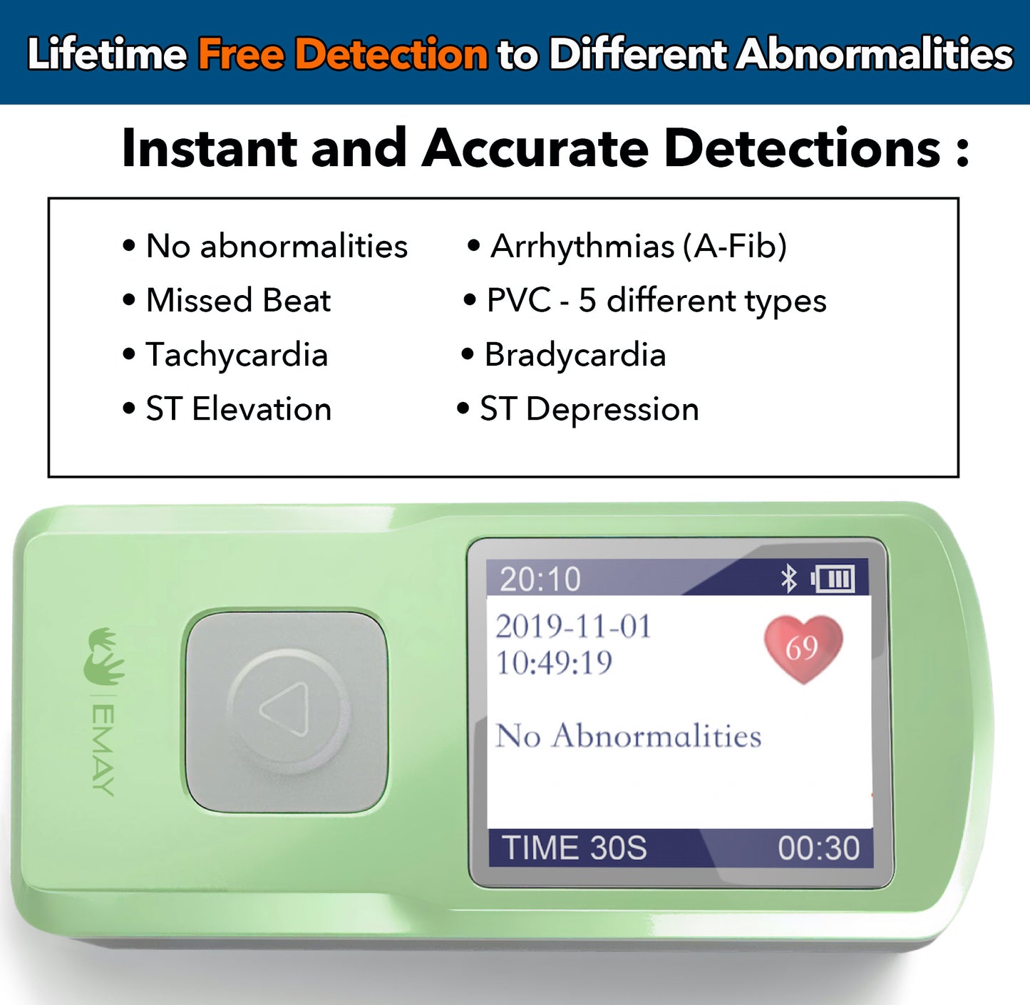 Portable EKG Monitor (Green)