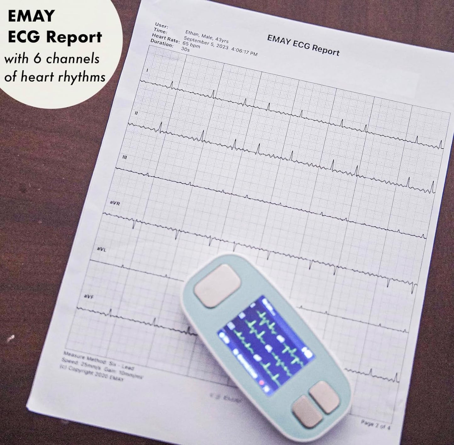 6L Portable EKG Monitor