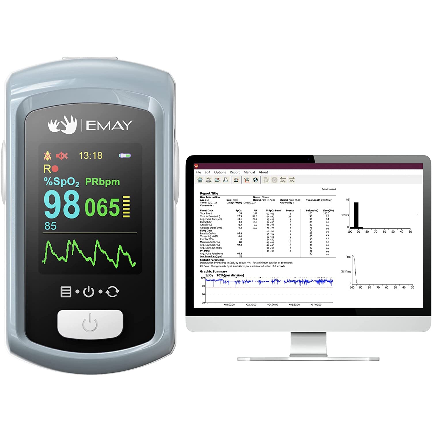 EMO-90 Sleep Oxygen Monitor